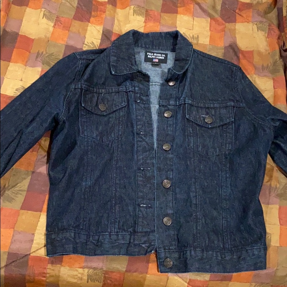 Ralph Lauren Black/Dark Blue Denim Jacket